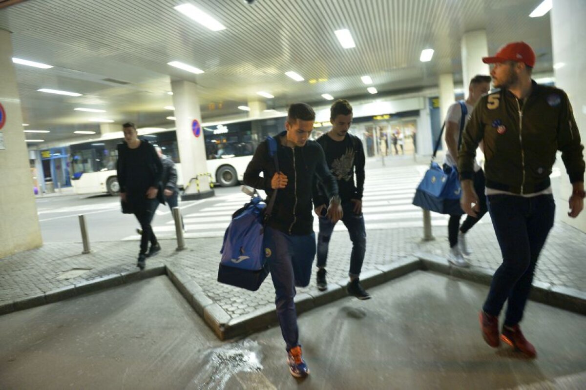 GALERIE FOTO Cei 4 "buni consumatori" de la Dinamo, surprinși de presă pe aeroport: "Haide, bă, să fugim!" 