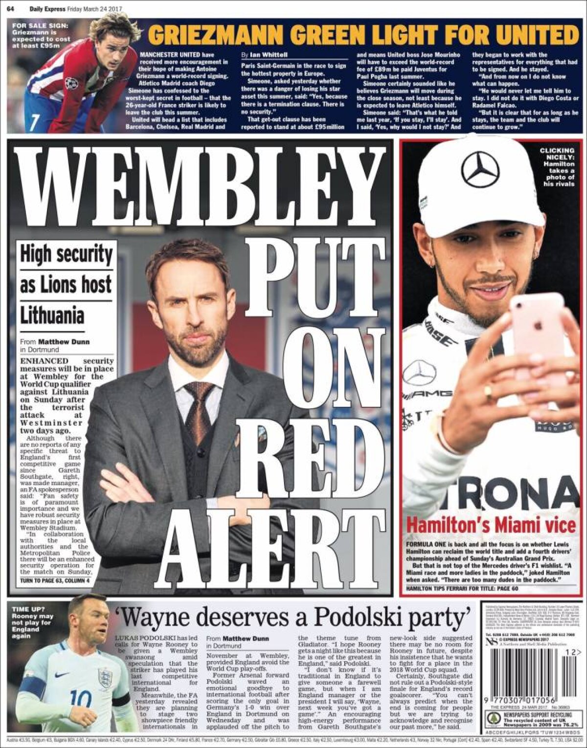 Ce scriu azi ziarele de sport din lume (24 martie 2017)