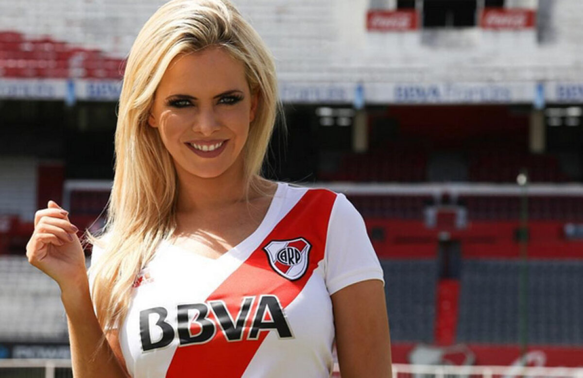 FOTO Vocea lui River! Argentinienii au cu ce se lăuda: Alejandra e super provocătoare