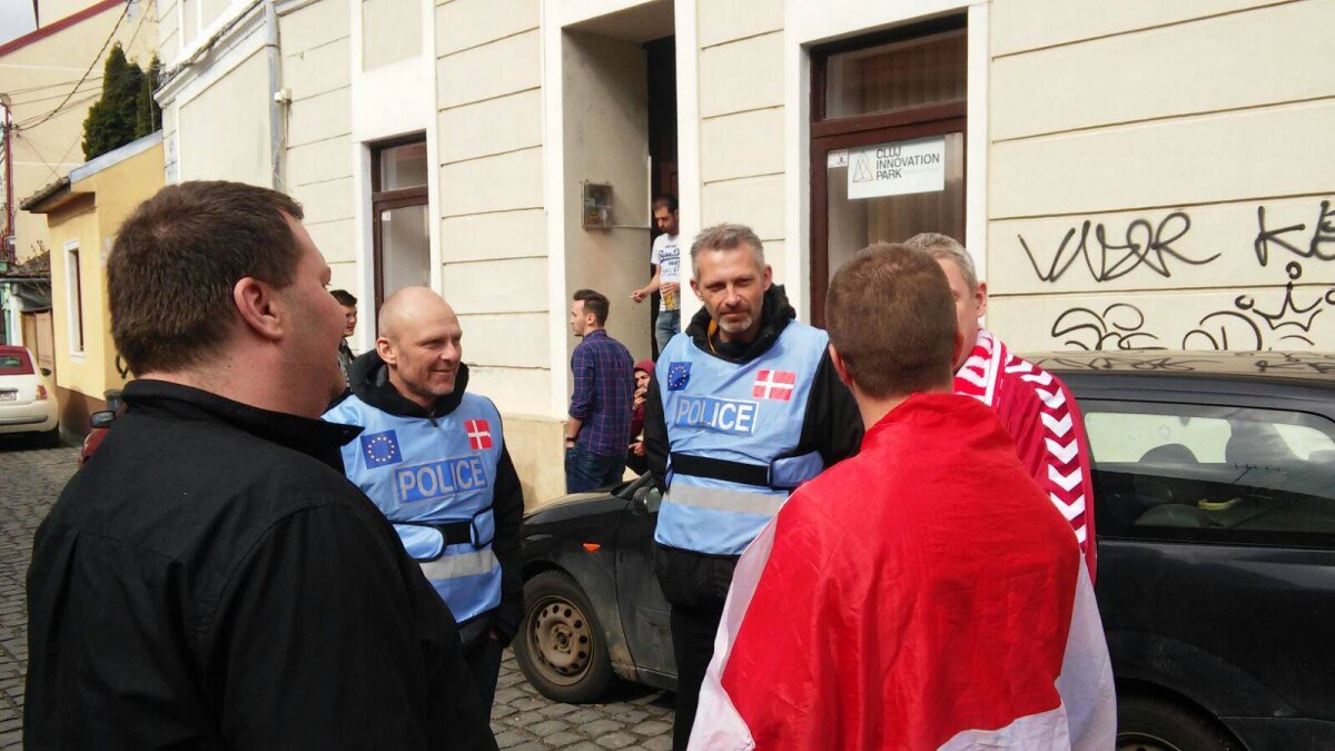 GALERIE FOTO + VIDEO Fanii danezi au pornit petrecerea la Cluj! 385 de nordici la meciul cu România 
