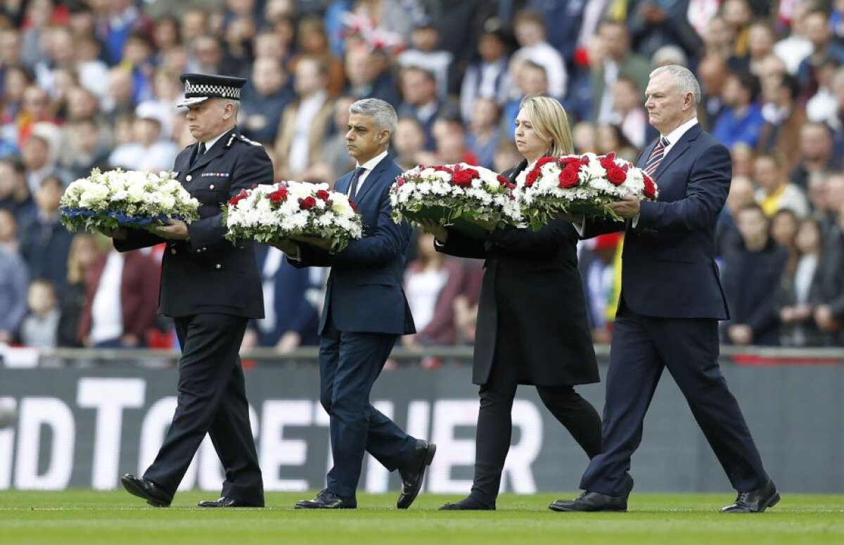 GALERIE FOTO Momente emoționante pe Wembley, înainte de meciul Anglia-Lituania