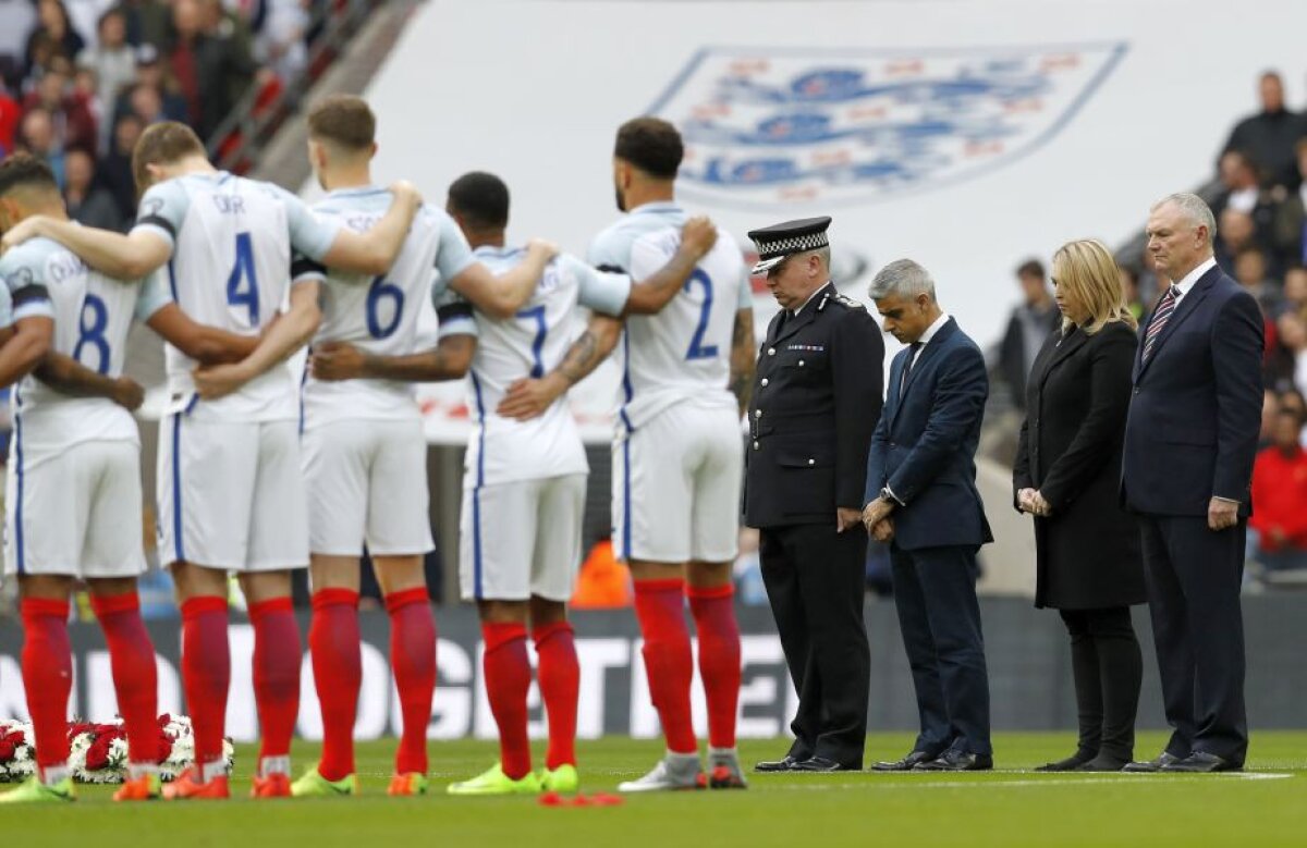 GALERIE FOTO Momente emoționante pe Wembley, înainte de meciul Anglia-Lituania