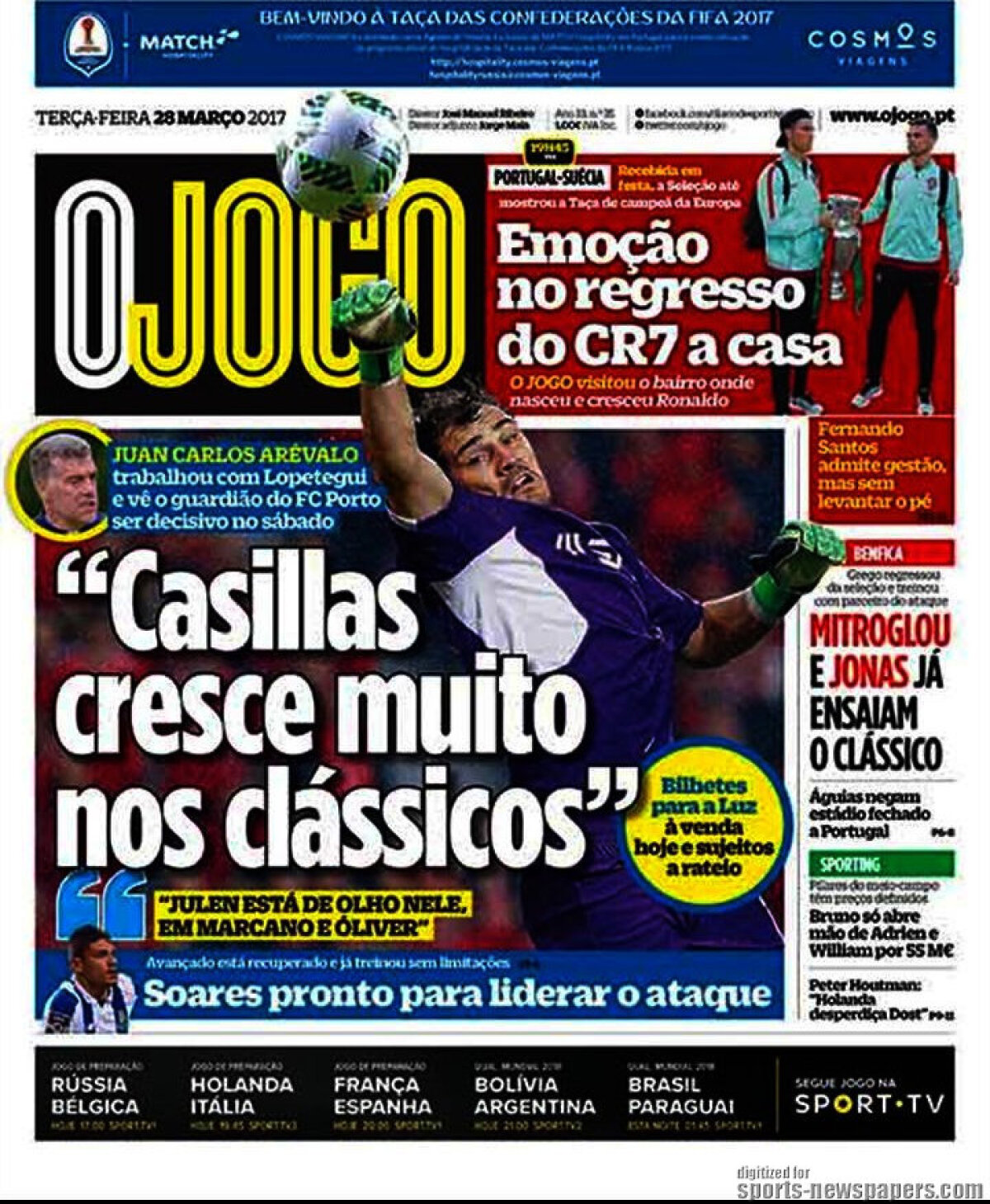 Ce scriu azi ziarele de sport din lume (28 martie 2017)