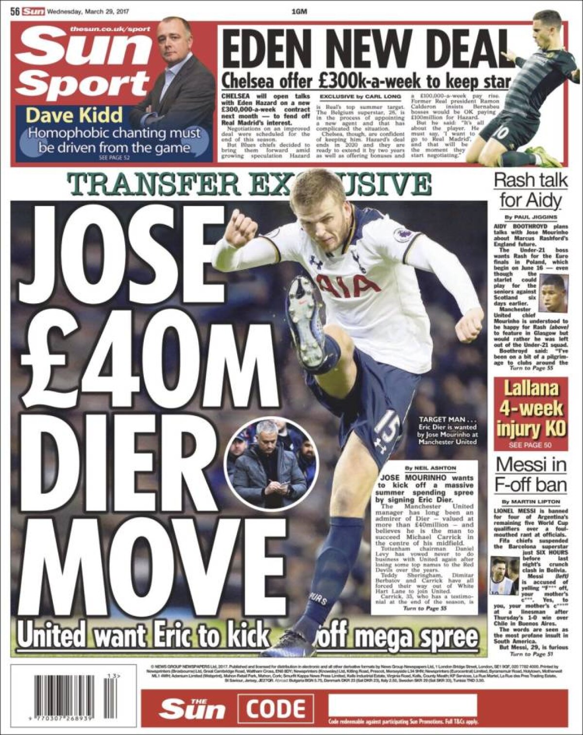 Ce scriu azi ziarele de sport din lume (29 martie 2017)