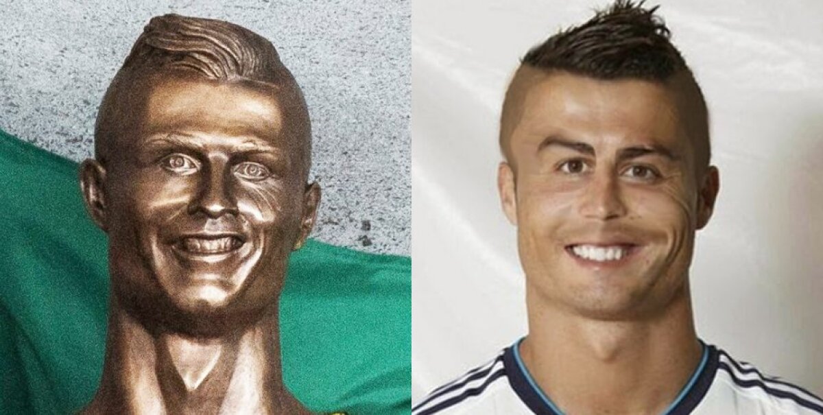 FOTO You had one job :) Noua statuie a lui Ronaldo a cucerit internetul » Cele mai tari 5 glume