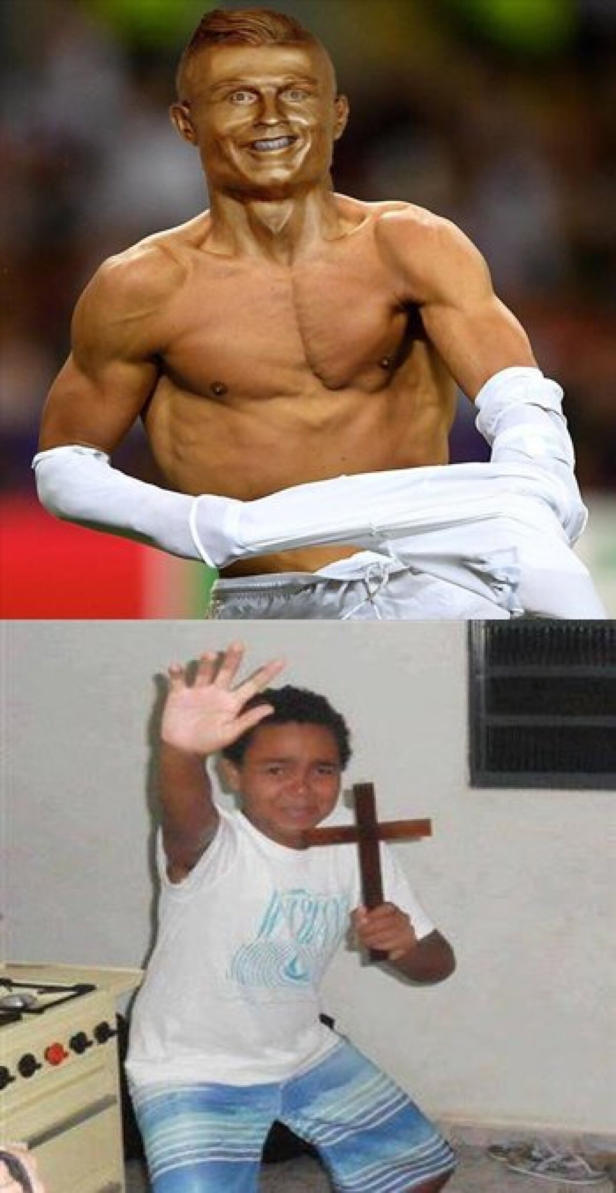 FOTO You had one job :) Noua statuie a lui Ronaldo a cucerit internetul » Cele mai tari 5 glume