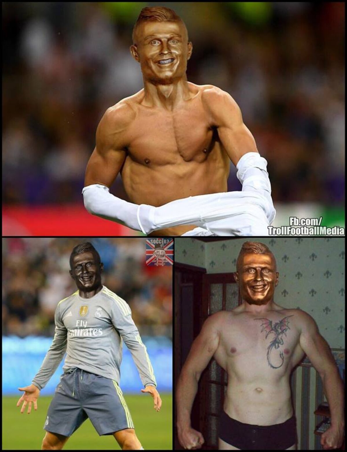 FOTO You had one job :) Noua statuie a lui Ronaldo a cucerit internetul » Cele mai tari 5 glume