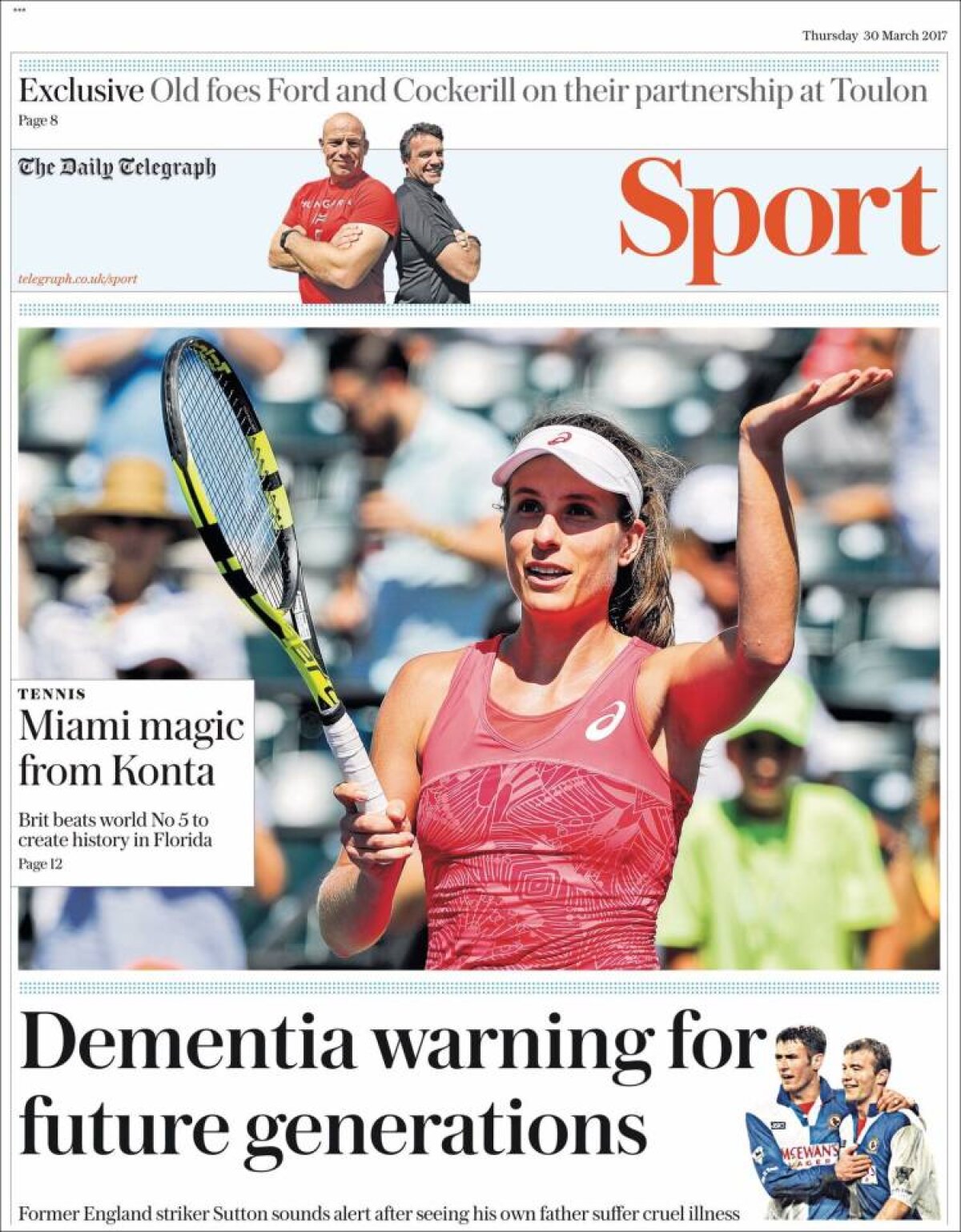 Ce scriu azi ziarele de sport din lume (30 martie 2017)