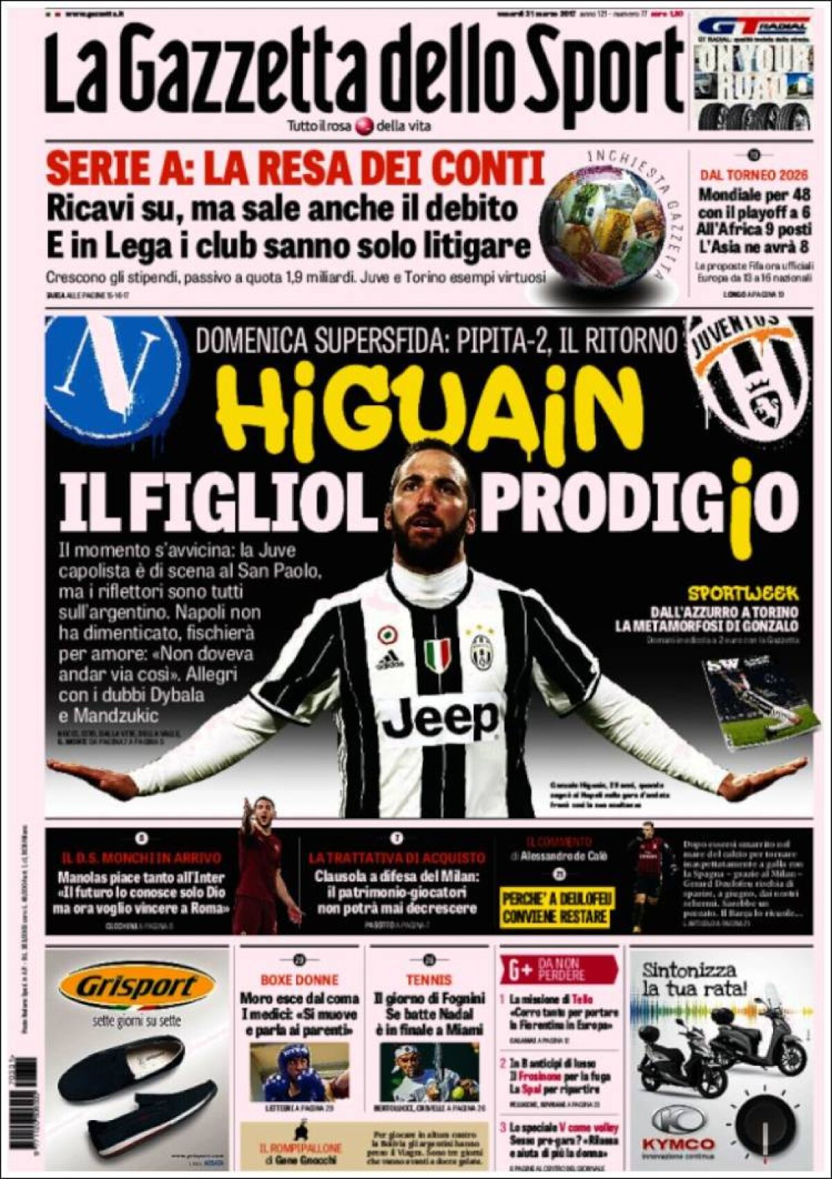 Ce scriu azi ziarele de sport din lume (31 martie 2017)