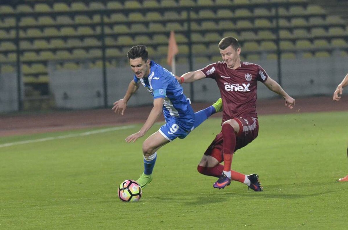 VIDEO+FOTO CFR Cluj a făcut instrucție cu CSU Craiova, scor 4-1 » Oltenii au terminat în 10 jucători