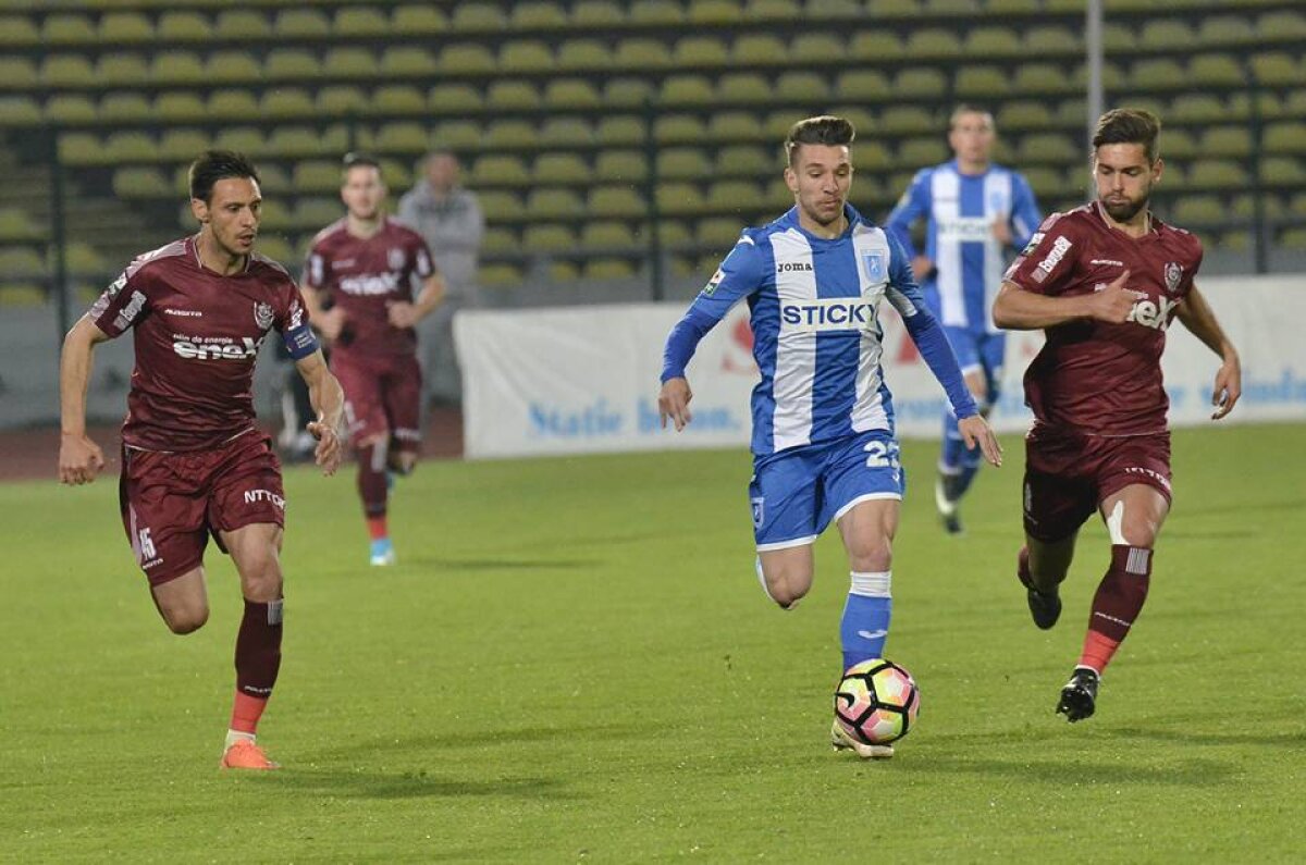 VIDEO+FOTO CFR Cluj a făcut instrucție cu CSU Craiova, scor 4-1 » Oltenii au terminat în 10 jucători