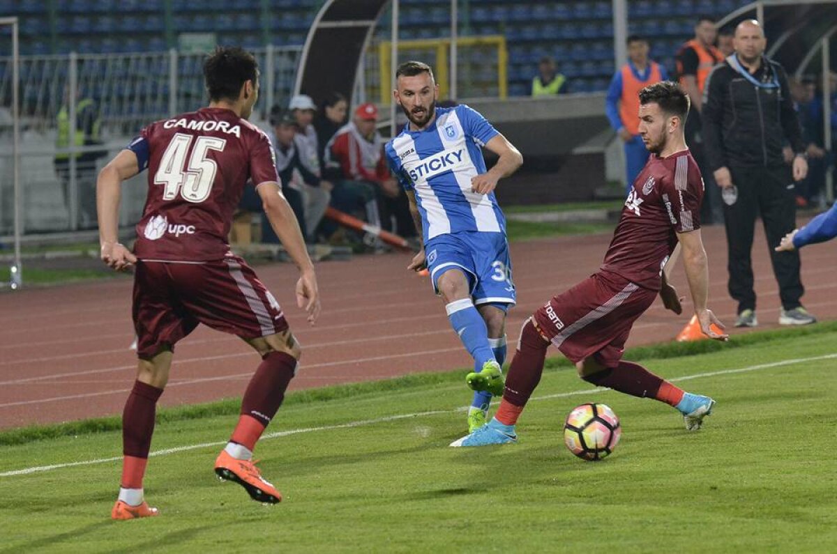 VIDEO+FOTO CFR Cluj a făcut instrucție cu CSU Craiova, scor 4-1 » Oltenii au terminat în 10 jucători