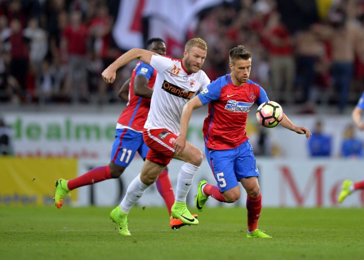 FOTO și VIDEO » FCSB, victorie după 10 meciuri în fața lui Dinamo » Partidă dramatică pe Arena Națională: 3 goluri, 2 eliminări, o bară