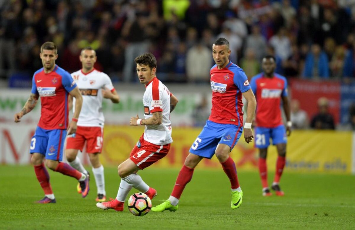 FOTO și VIDEO » FCSB, victorie după 10 meciuri în fața lui Dinamo » Partidă dramatică pe Arena Națională: 3 goluri, 2 eliminări, o bară