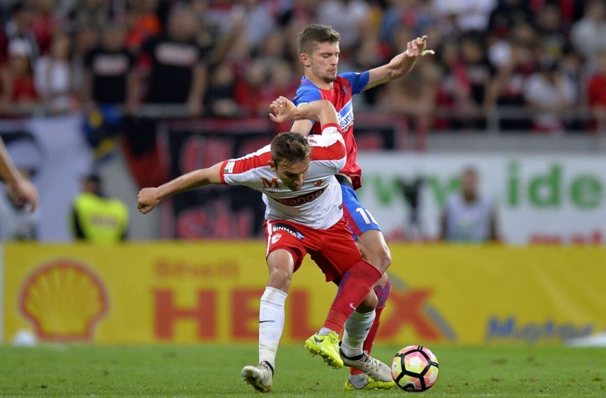 FOTO și VIDEO » FCSB, victorie după 10 meciuri în fața lui Dinamo » Partidă dramatică pe Arena Națională: 3 goluri, 2 eliminări, o bară