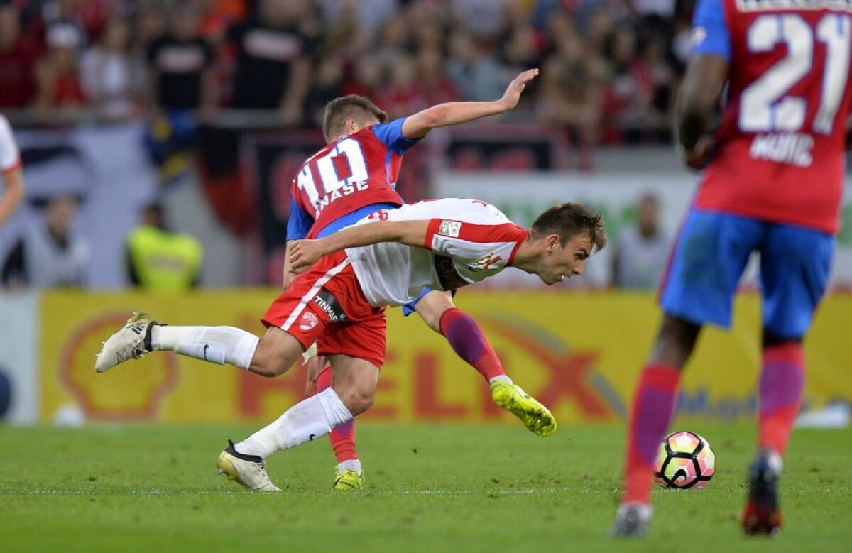 FOTO și VIDEO » FCSB, victorie după 10 meciuri în fața lui Dinamo » Partidă dramatică pe Arena Națională: 3 goluri, 2 eliminări, o bară