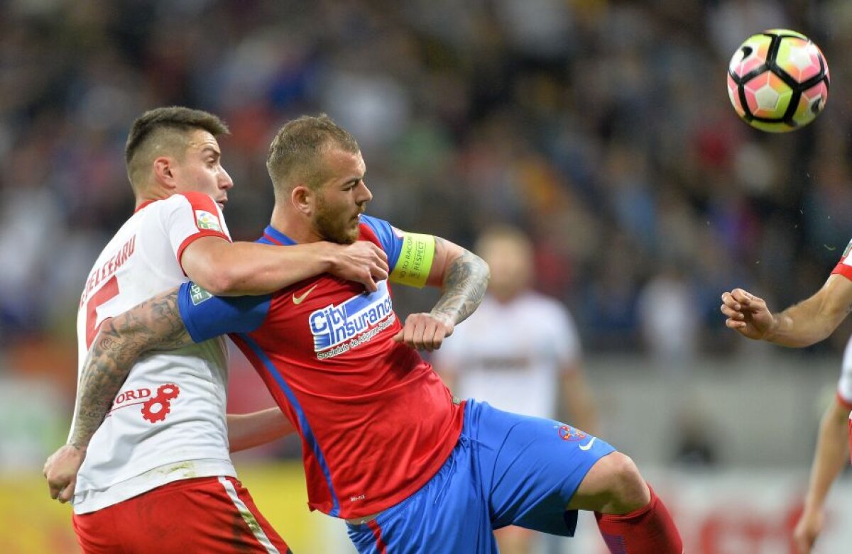 FOTO și VIDEO » FCSB, victorie după 10 meciuri în fața lui Dinamo » Partidă dramatică pe Arena Națională: 3 goluri, 2 eliminări, o bară