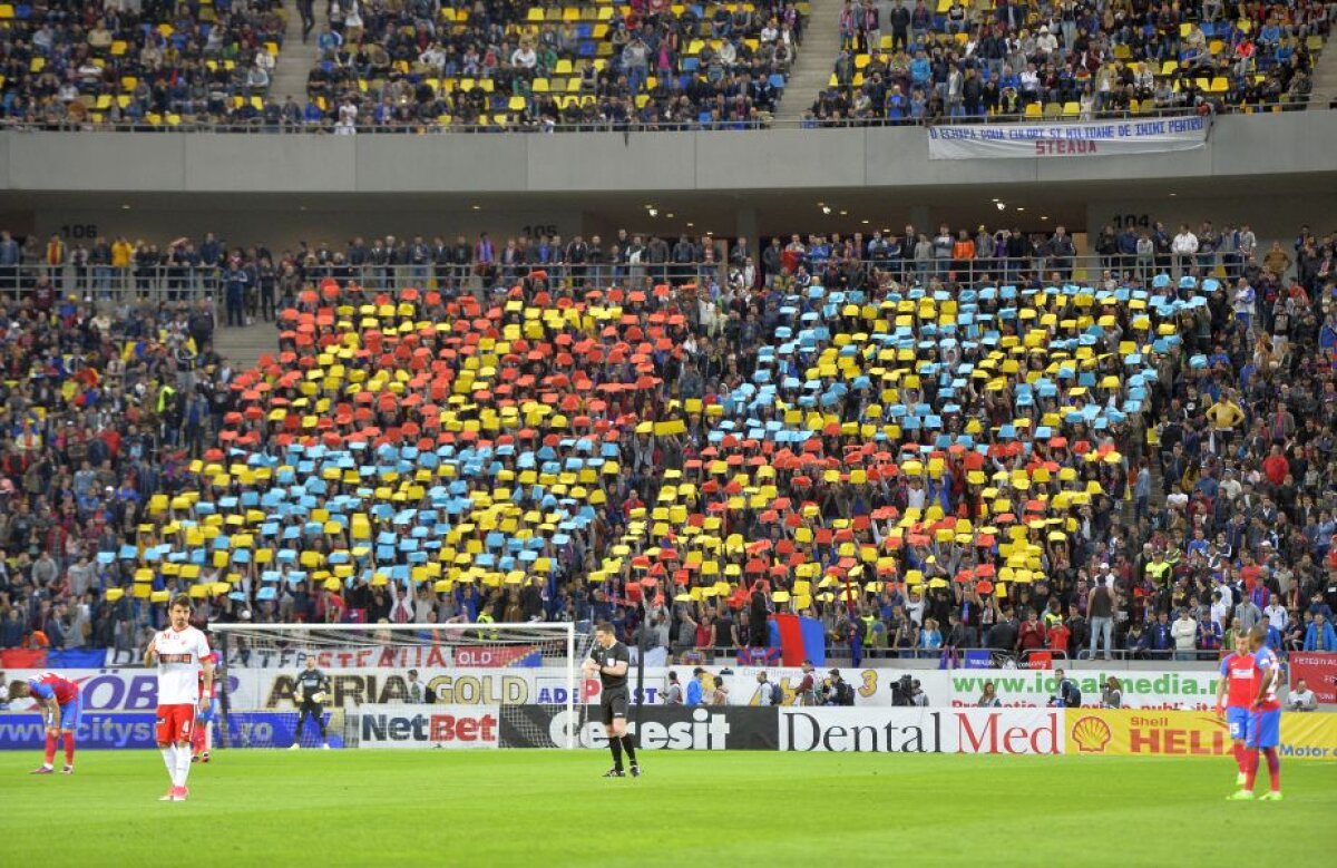 GALERIE FOTO UPDATE Pedepse drastice pentru fanii care au intrat pe stadion la FCSB - Dinamo! Cine e "muntele" de care trăgeau 4 stewarzi 