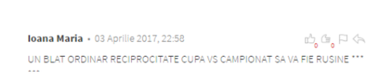 Internetul a luat foc » Avalanșă de comentarii acide după Astra - Viitorul 1-2: "Un blat ordinar, reciprocitate Cupă-campionat!"