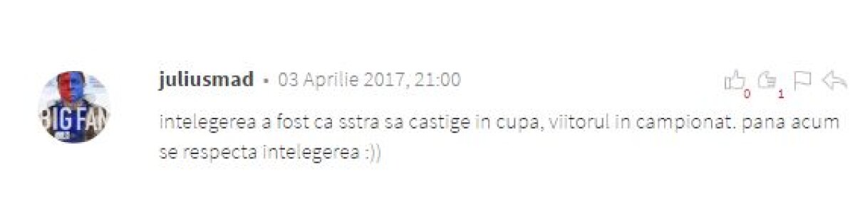 Internetul a luat foc » Avalanșă de comentarii acide după Astra - Viitorul 1-2: "Un blat ordinar, reciprocitate Cupă-campionat!"