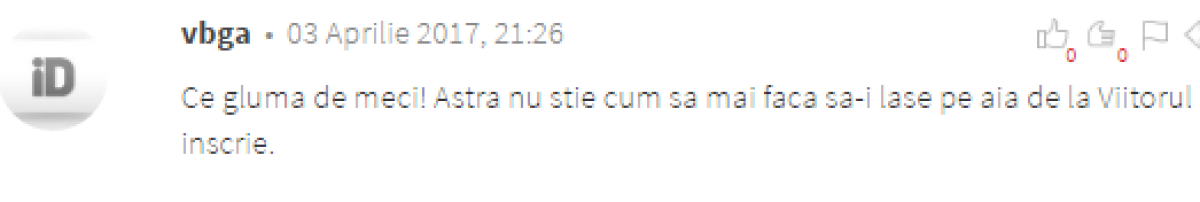 Internetul a luat foc » Avalanșă de comentarii acide după Astra - Viitorul 1-2: "Un blat ordinar, reciprocitate Cupă-campionat!"