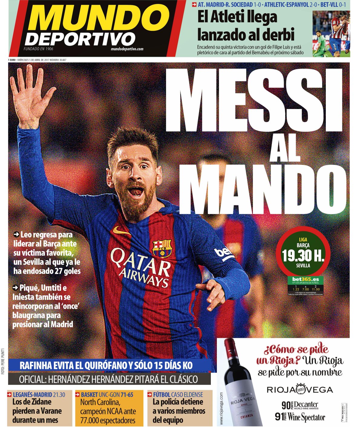 Ce scriu azi ziarele de sport din lume (5 aprilie 2017)