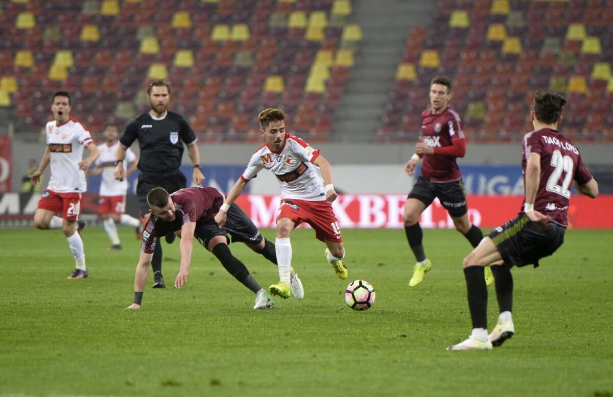 FOTO și VIDEO Premiere la Dinamo: prima victorie în play-off, 2-0 cu CFR Cluj, + Rivaldinho, primul gol