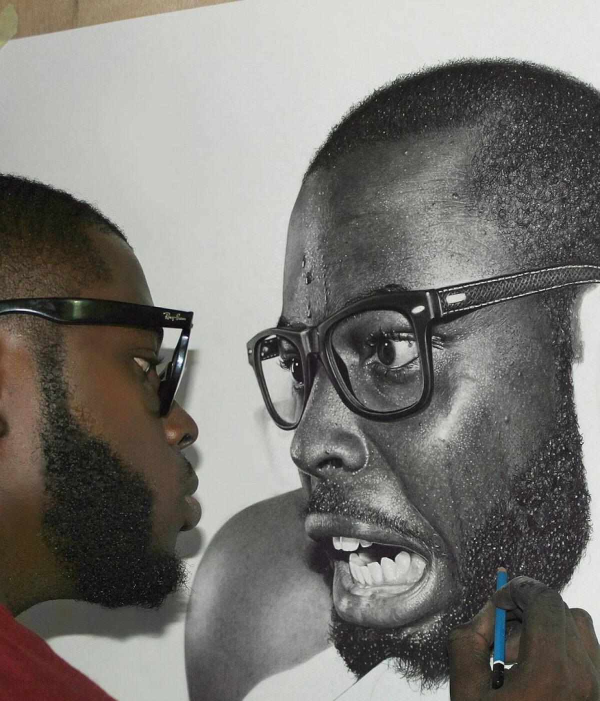 GALERIE FOTO & VIDEO Nemaipomenit! Un nigerian a uimit întreaga lume cu desenele sale ultrarealistice
