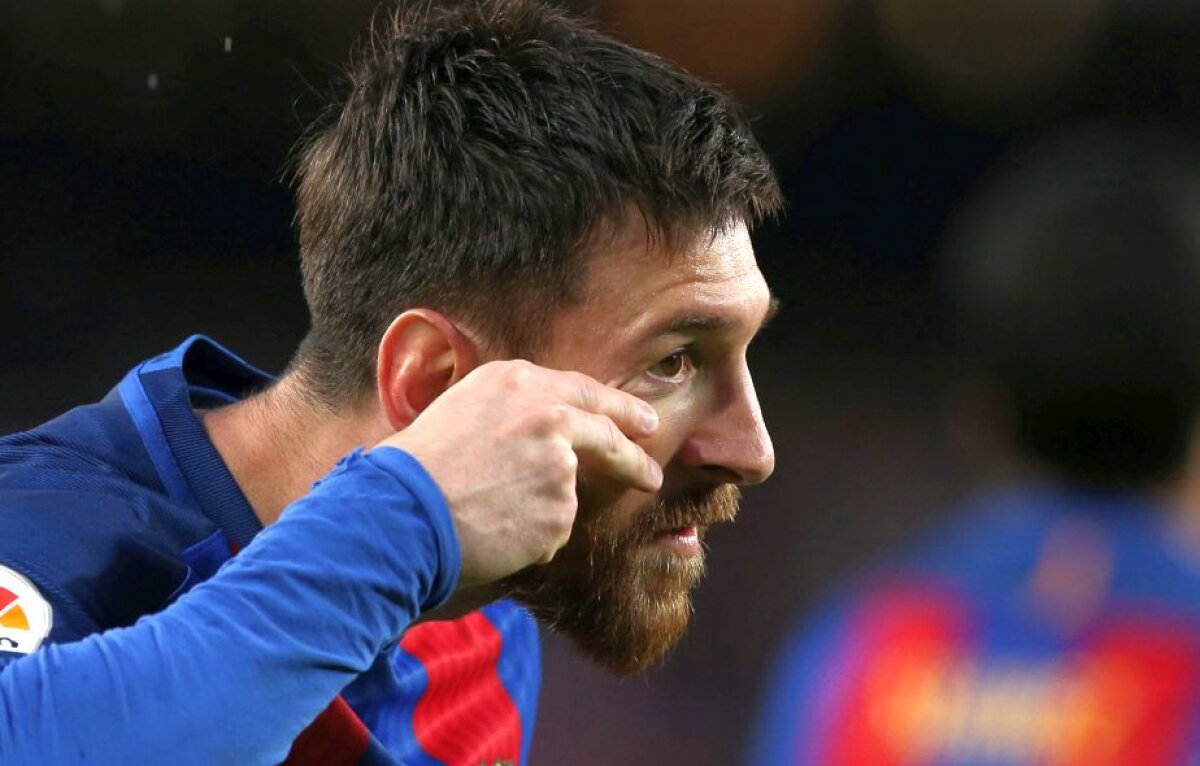 GALERIE FOTO Misterul a fost elucidat » Ce înseamnă gestul pe care Messi l-a făcut în meciul cu Sevilla