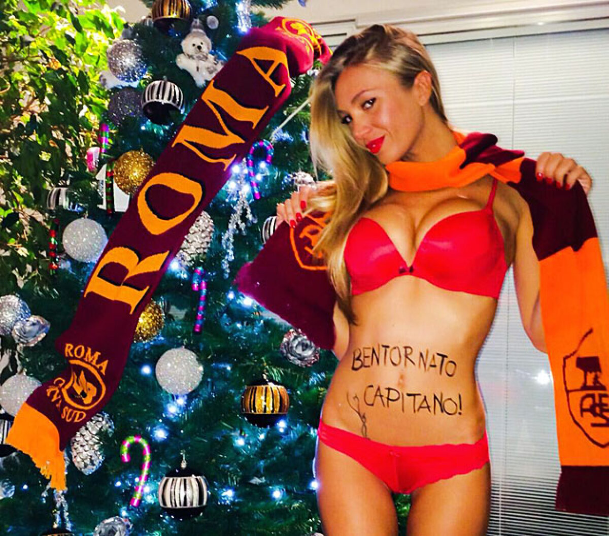 FOTO Iată cel mai sexy fan al Romei. Și e liberă! Tocmai s-a despărțit de logodnic ;)