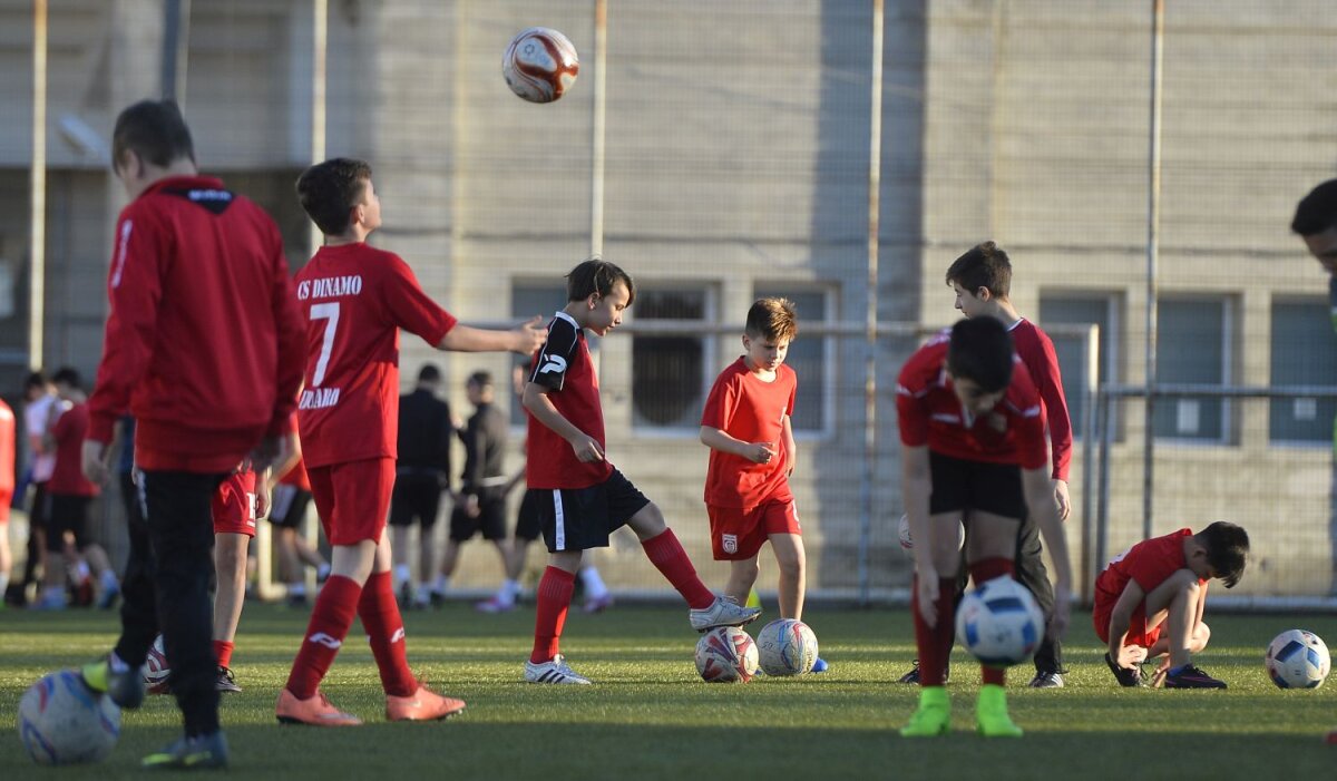 Galerie FOTO "Copiii" lui Badea » Gazeta a fost în vizită la grupele de juniori ale CS Dinamo: cine e ”Lăcătuș” din Groapă