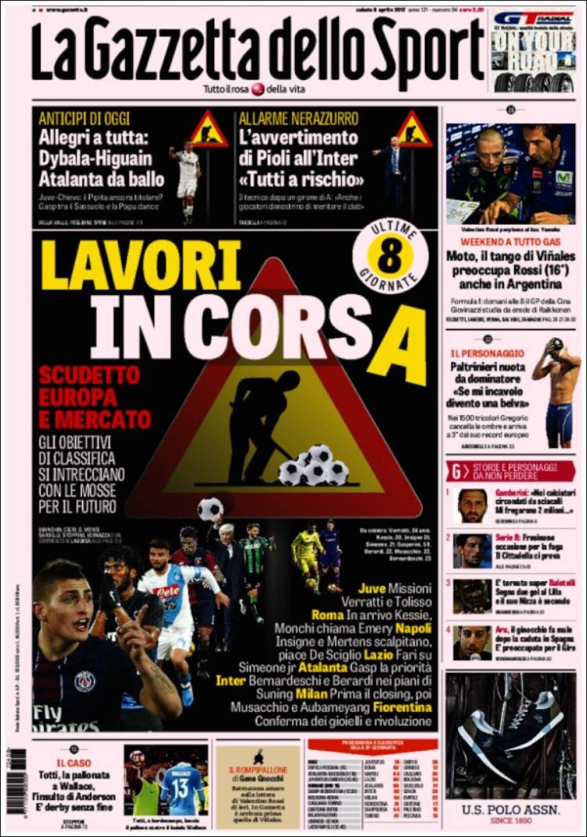 Ce scriu azi ziarele de sport din lume (8 aprilie 2017)