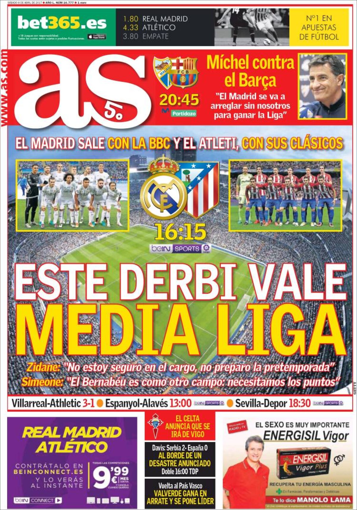 Ce scriu azi ziarele de sport din lume (8 aprilie 2017)