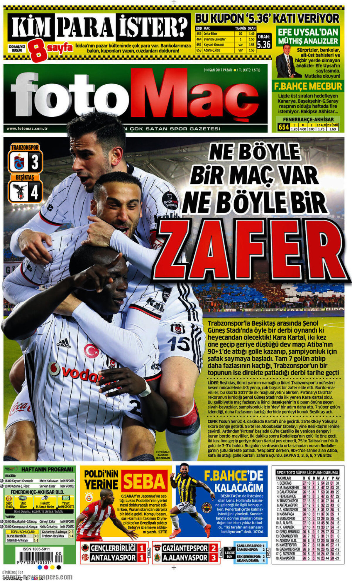 Ce scriu azi ziarele de sport din lume (9 aprilie 2017)