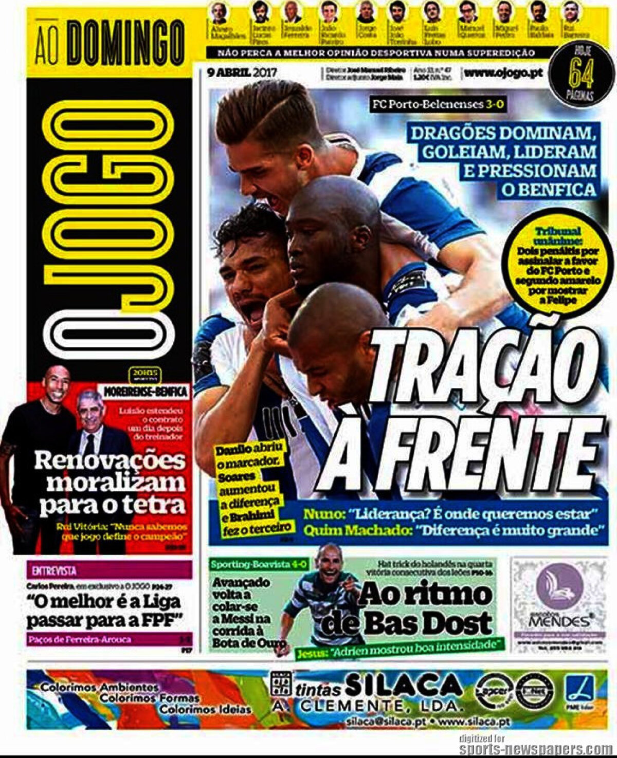 Ce scriu azi ziarele de sport din lume (9 aprilie 2017)