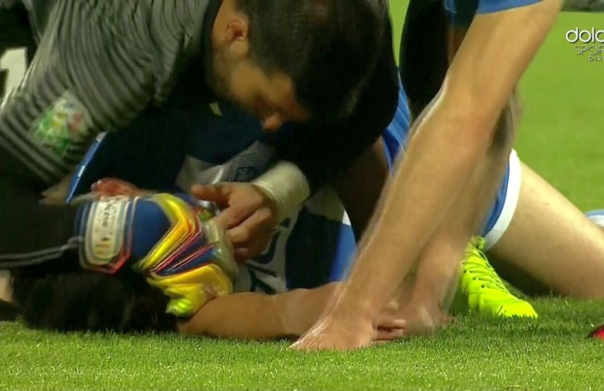 GALERIE FOTO Imagini de coșmar la Severin! Ivan s-a prăbușit inconștient pe gazon, sora lui a leșinat în tribună » Intervenție decisivă a lui Florin Niță