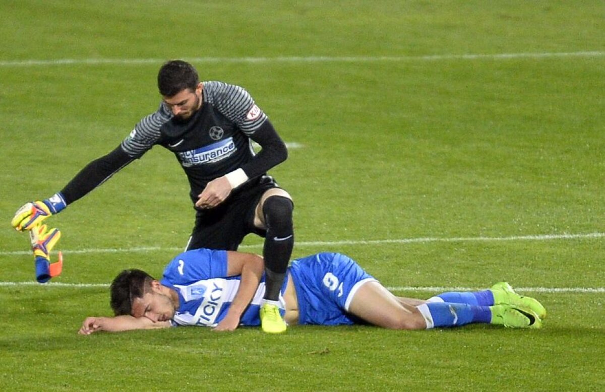 GALERIE FOTO Imagini de coșmar la Severin! Ivan s-a prăbușit inconștient pe gazon, sora lui a leșinat în tribună » Intervenție decisivă a lui Florin Niță