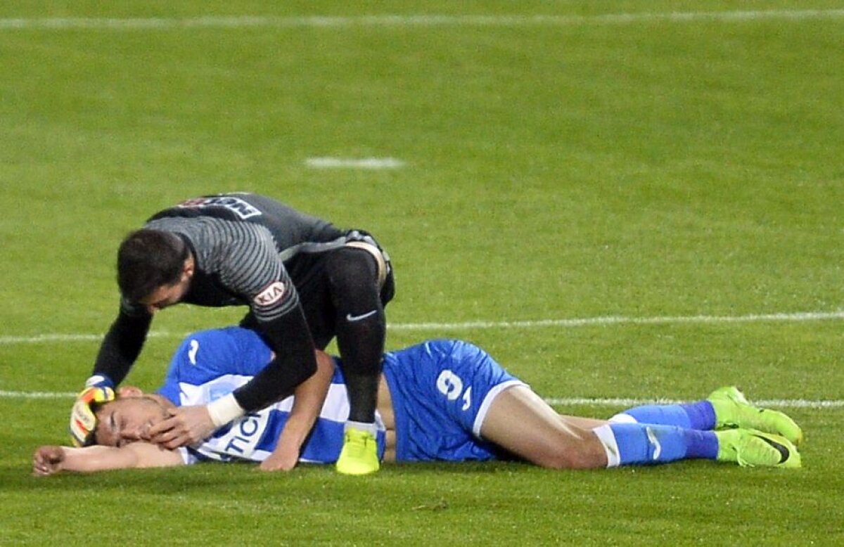 GALERIE FOTO Imagini de coșmar la Severin! Ivan s-a prăbușit inconștient pe gazon, sora lui a leșinat în tribună » Intervenție decisivă a lui Florin Niță