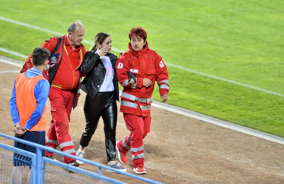 GALERIE FOTO Imagini de coșmar la Severin! Ivan s-a prăbușit inconștient pe gazon, sora lui a leșinat în tribună » Intervenție decisivă a lui Florin Niță