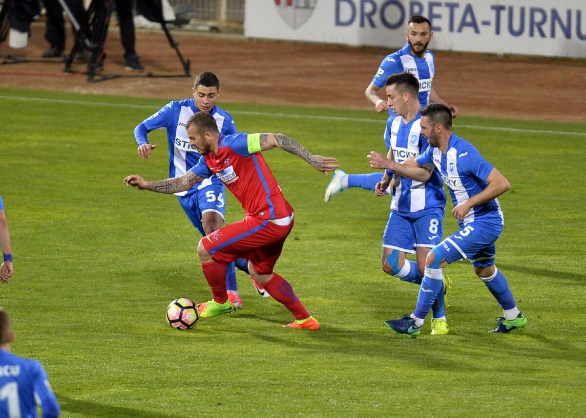 VIDEO+FOTO » Gigi, primul de Paști! FCSB învinge CSU Craiova, la Severin, în fața a 10.000 de oameni, scor 1-0, și se distanțează la două puncte de Viitorul