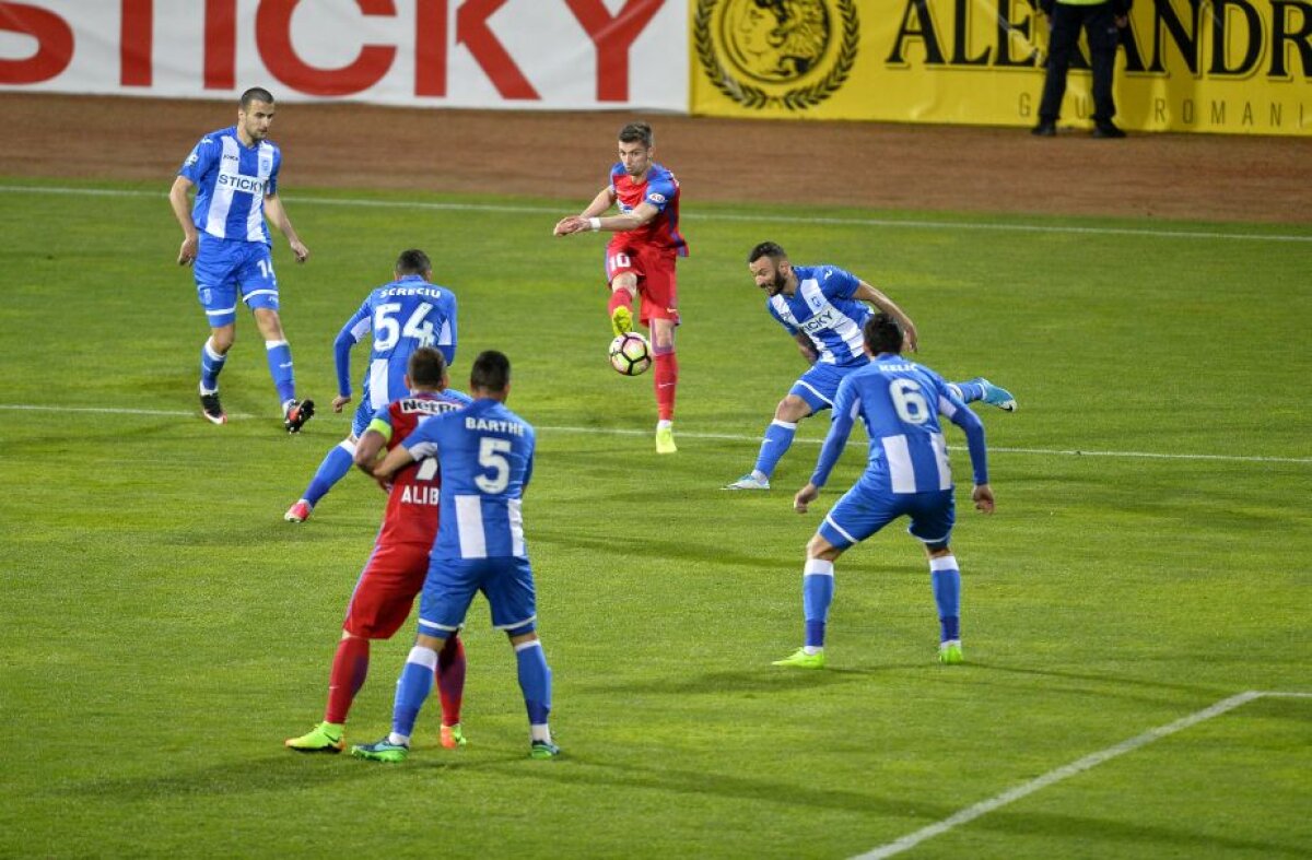 VIDEO+FOTO » Gigi, primul de Paști! FCSB învinge CSU Craiova, la Severin, în fața a 10.000 de oameni, scor 1-0, și se distanțează la două puncte de Viitorul