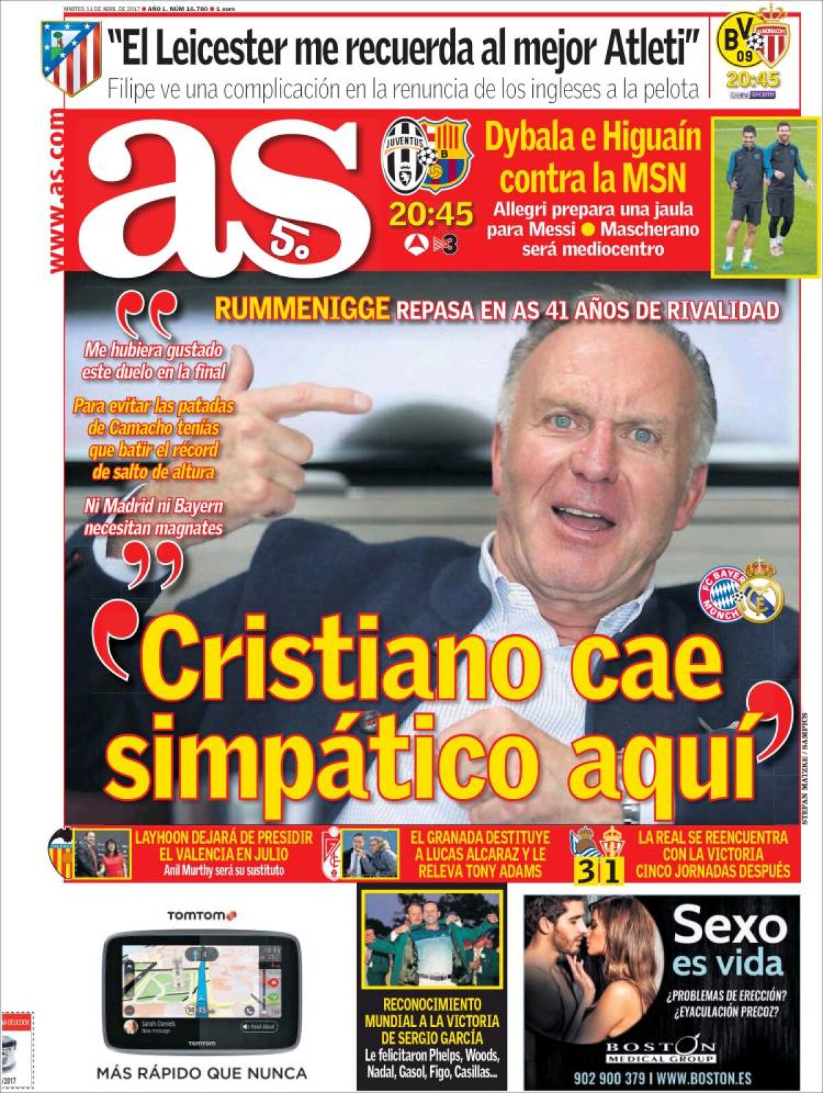 Ce scriu azi ziarele de sport din lume (11 aprilie 2017)