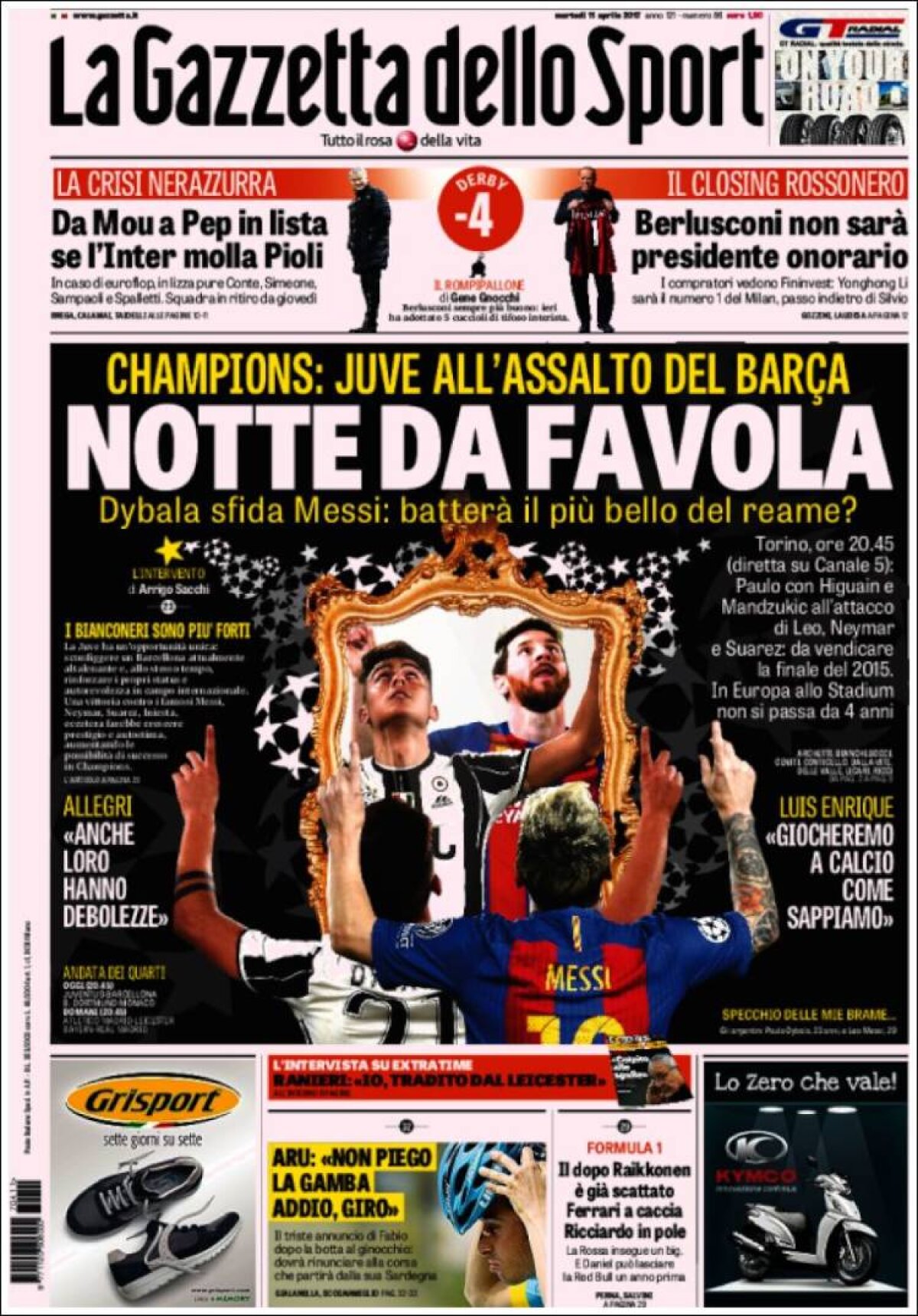 Ce scriu azi ziarele de sport din lume (11 aprilie 2017)