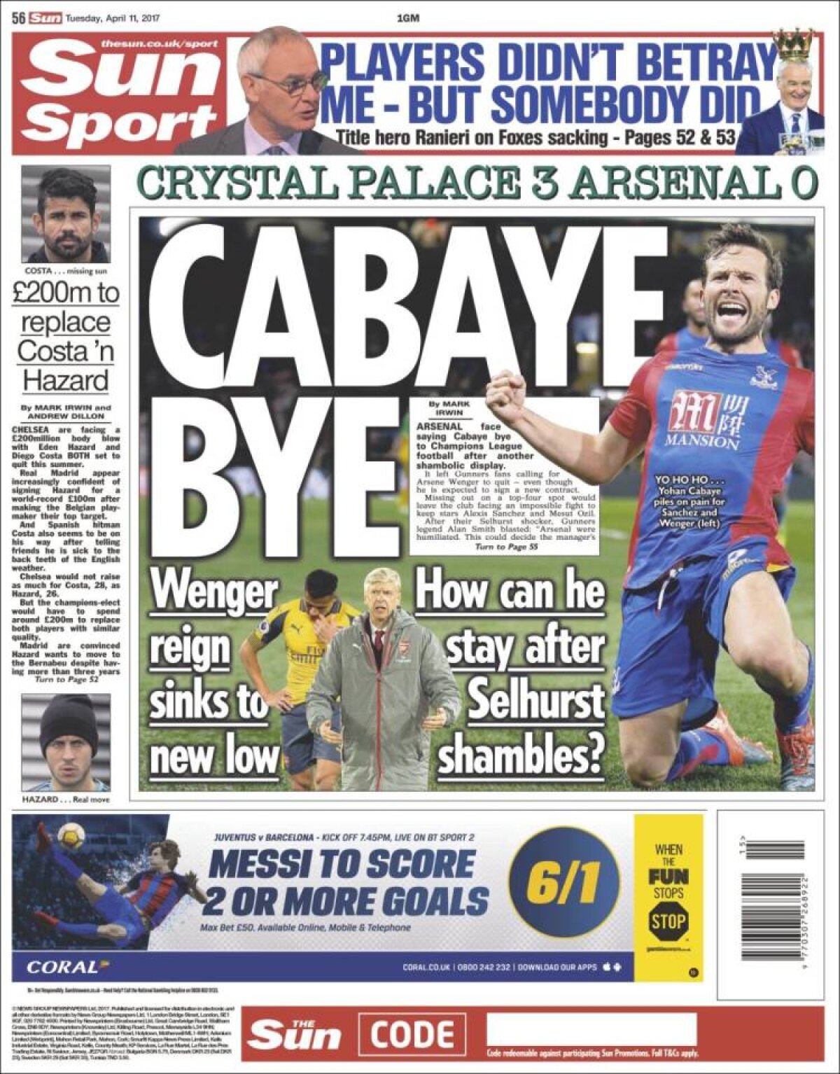 Ce scriu azi ziarele de sport din lume (11 aprilie 2017)