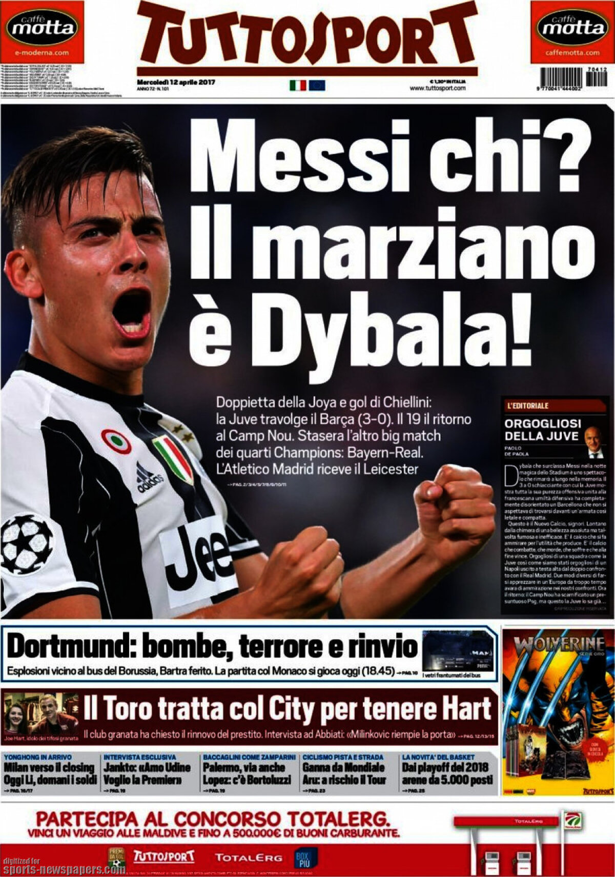 Ce scriu azi ziarele de sport din lume (12 aprilie 2017)