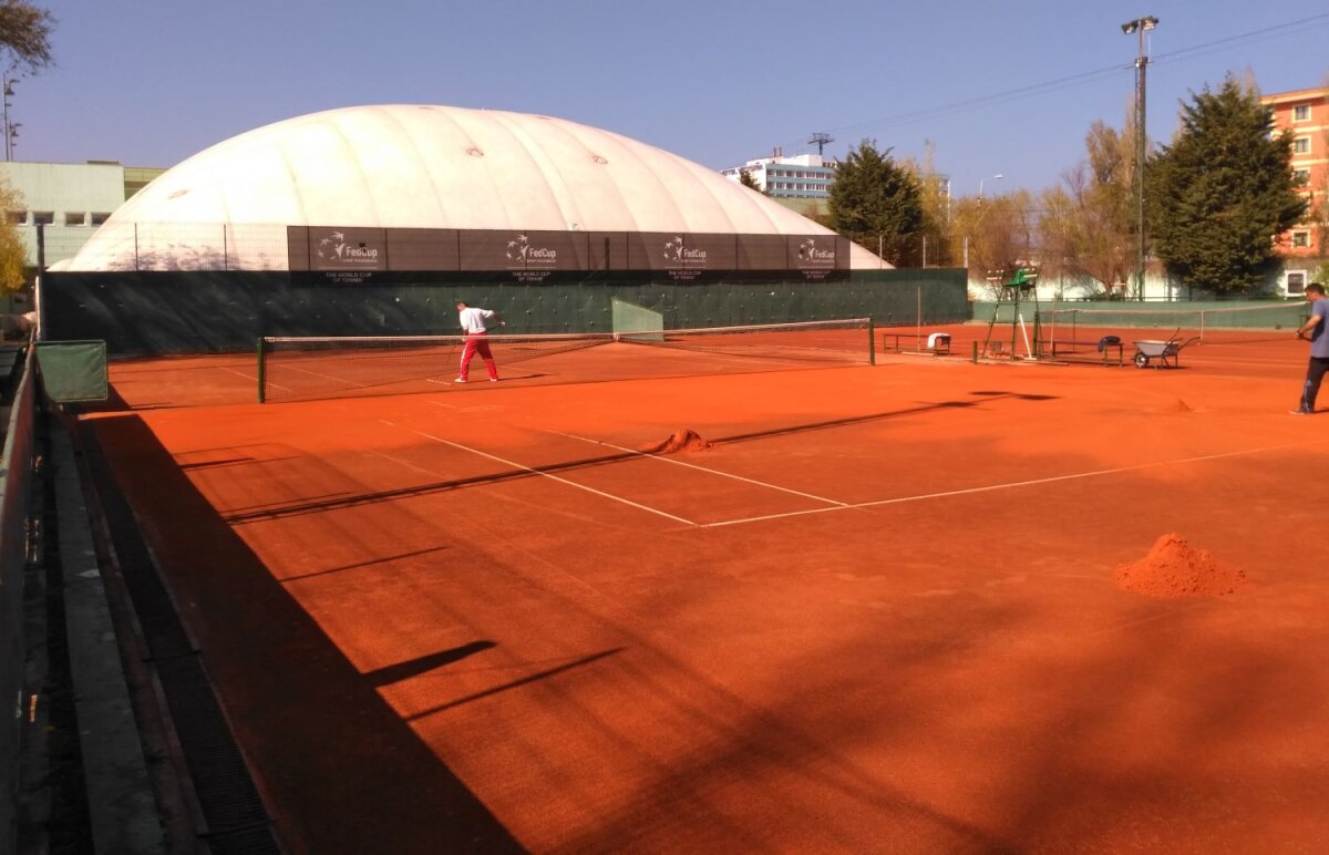 Pregătiri pentru spectacol » Baza sportivă pe care se vor disputa meciurile cu Marea Britanie e aproape gata!