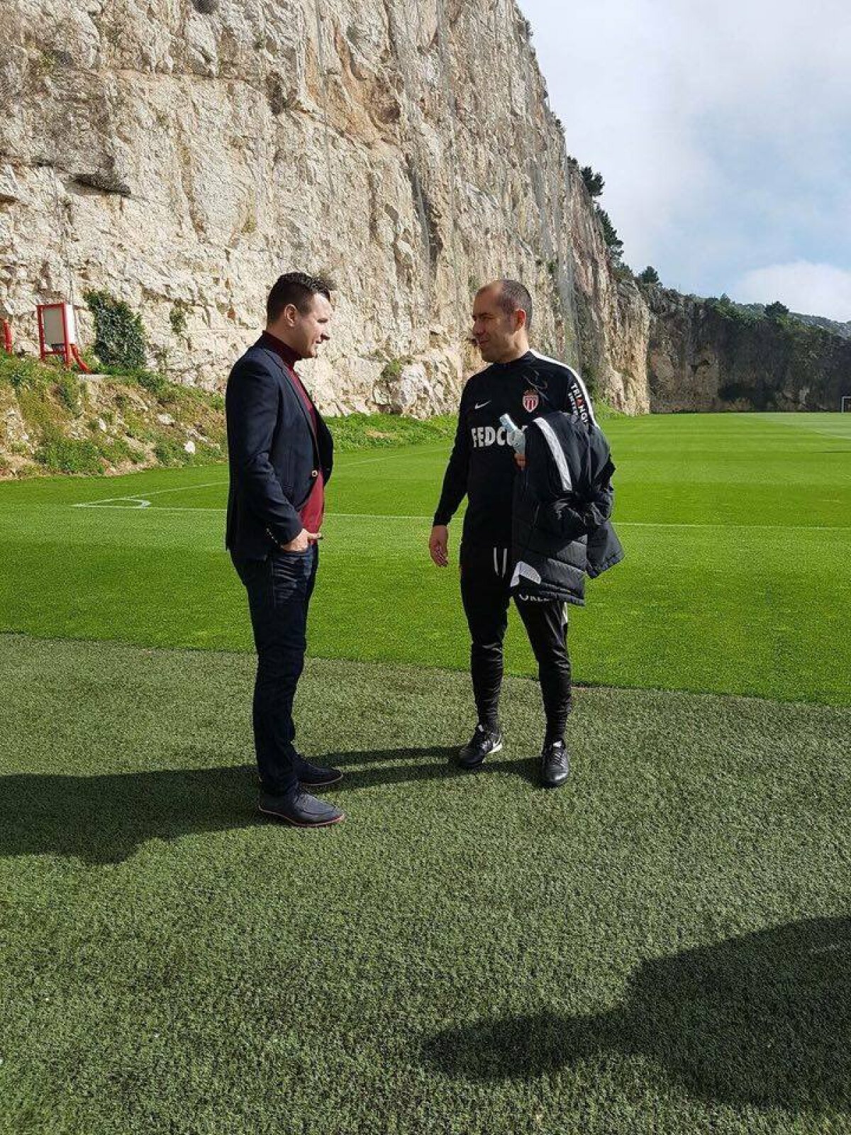 FOTO Întâlnire de gradul 0 între Zicu și antrenorul lui AS Monaco: "E cel mai bun din lume"