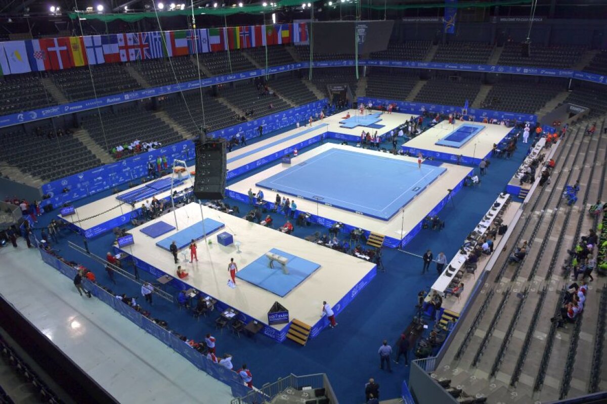 FOTO Clujul îmbrățișează gimnastica » Ieri, au avut loc primele antrenamente în Sala Polivalentă, iar clujenii nu sunt străini de sportul care a adus multe medalii pentru România
