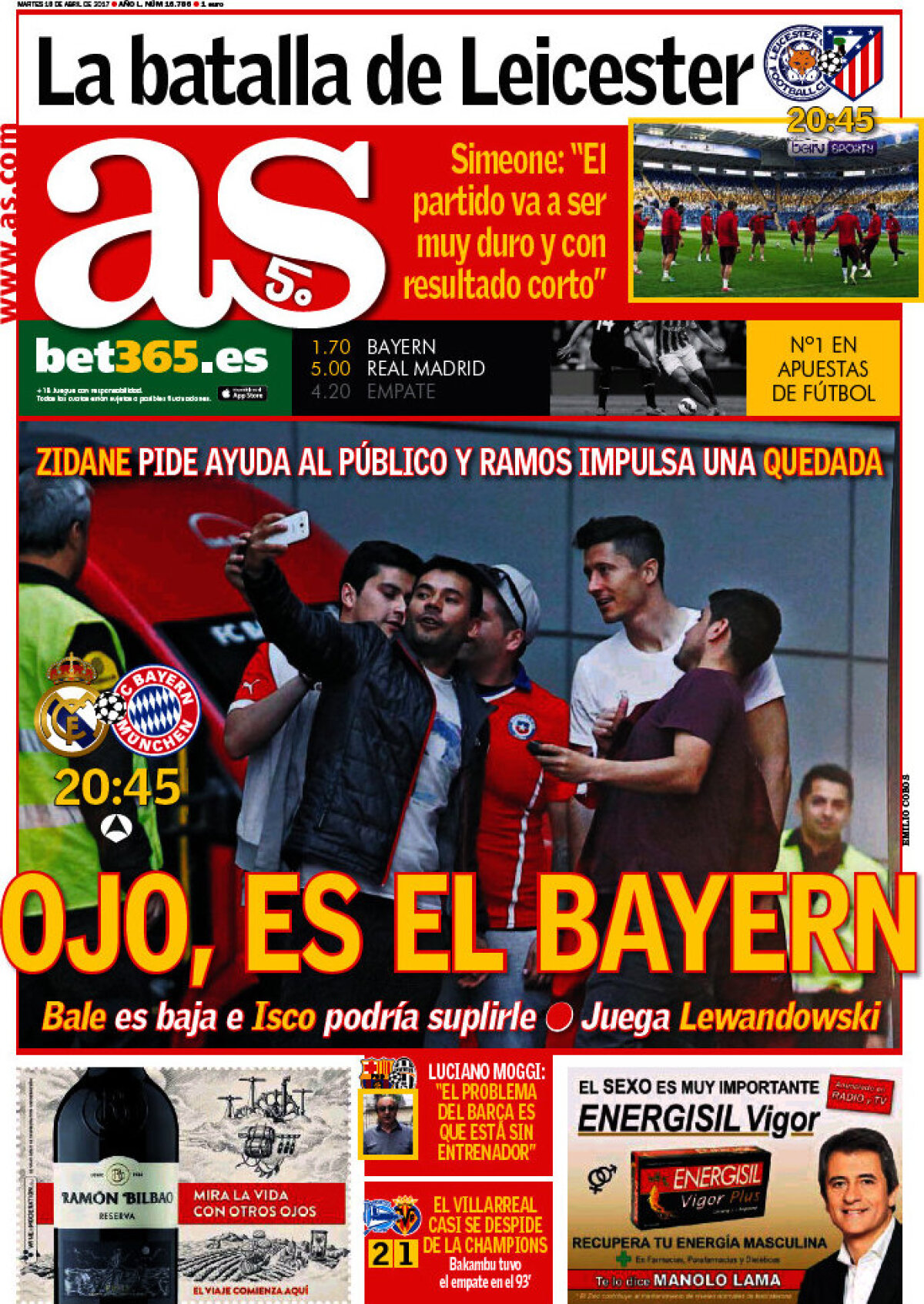 Ce scriu azi ziarele de sport din lume (18 aprilie 2017)