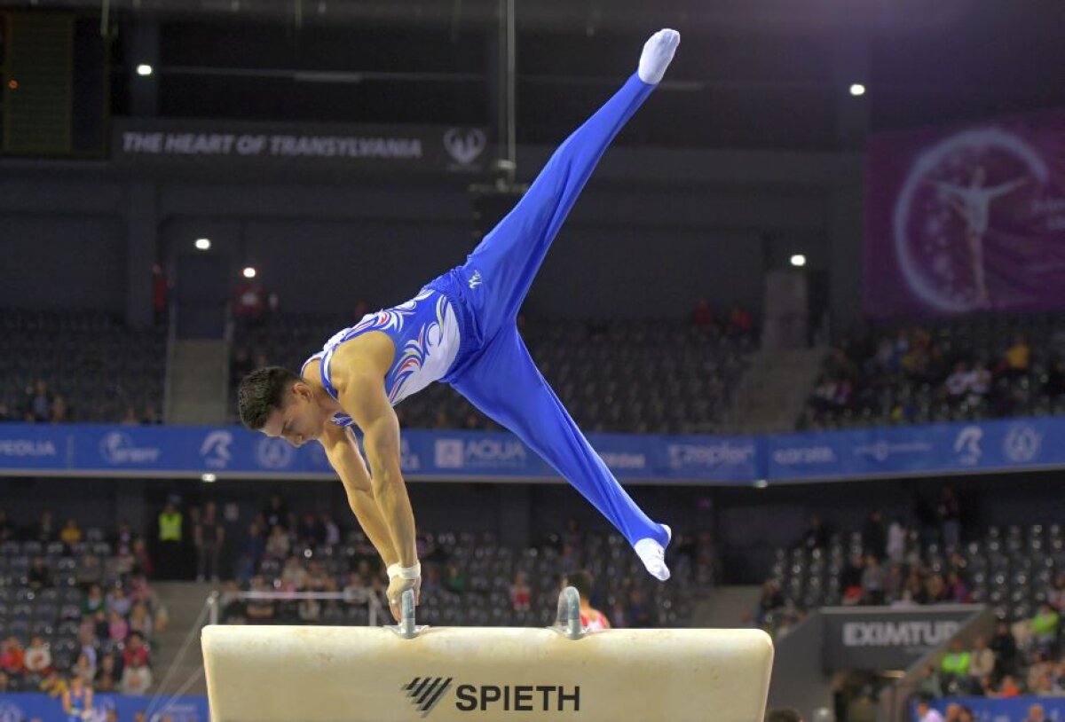 GALERIE FOTO Doar Drăgulescu în finale la Campionatele Europene de la Cluj-Napoca: "Vreau să mi se cânte imnul"